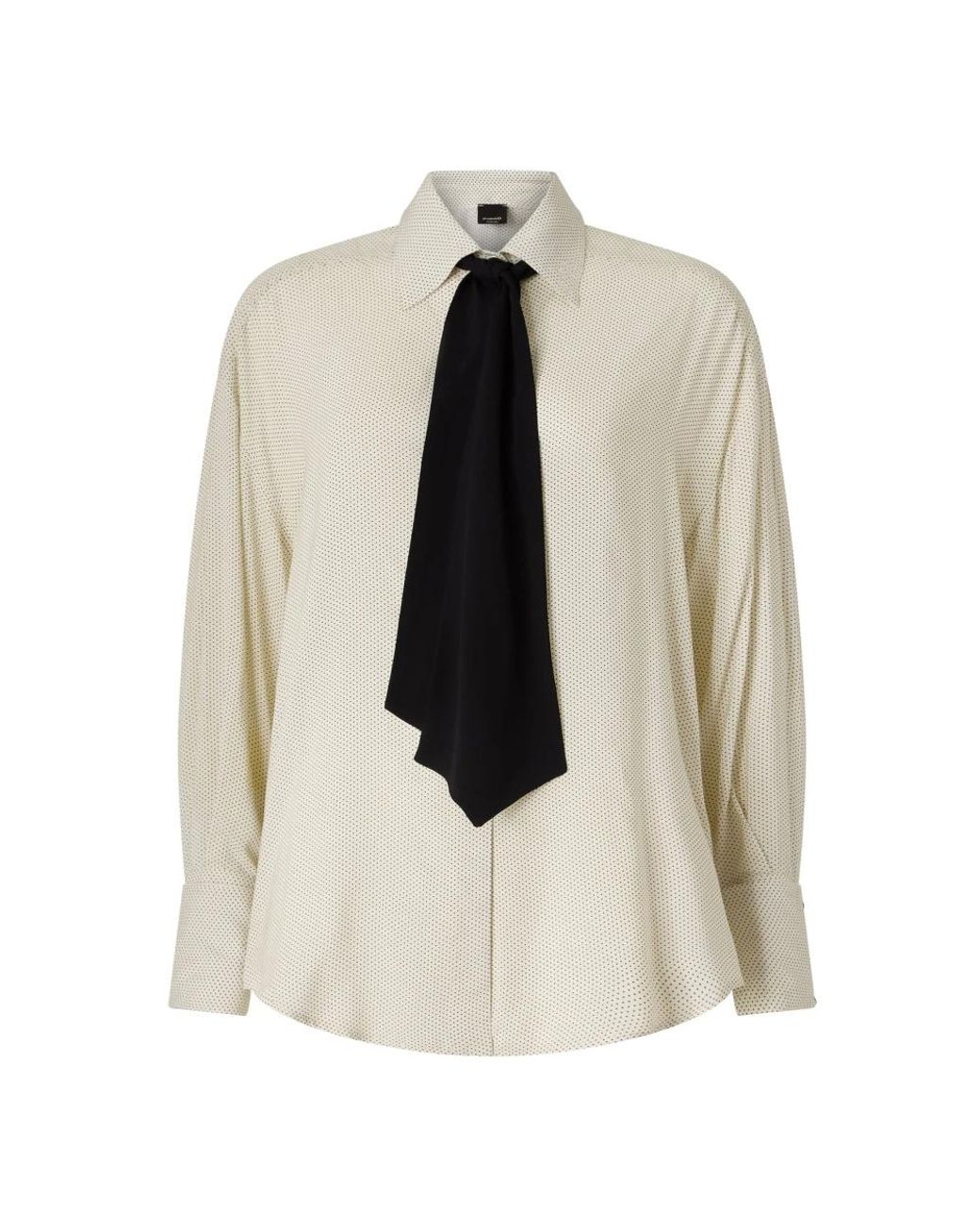Pinko Overhemden ,Wit ,Mousseline Polka Dot Shirt in het White
