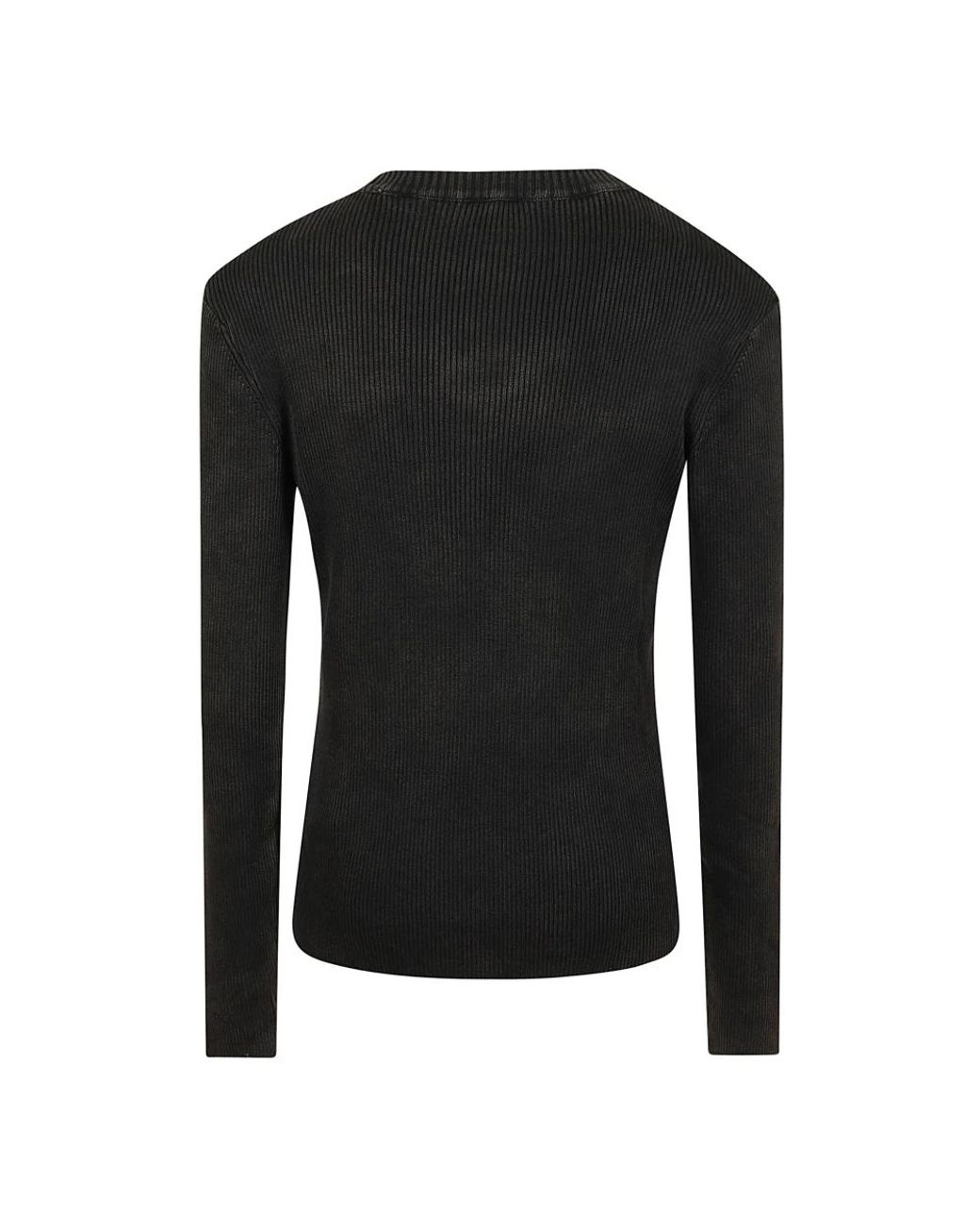 DIESEL Black Round-Neck Knitwear for men