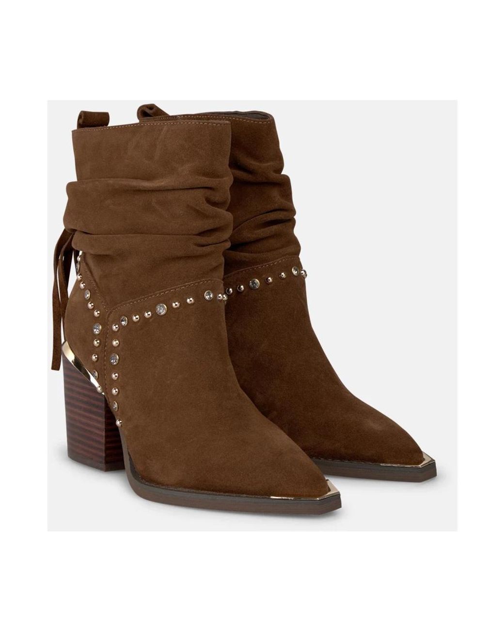 Alma En Pena. Brown Cowboy & Biker Boots