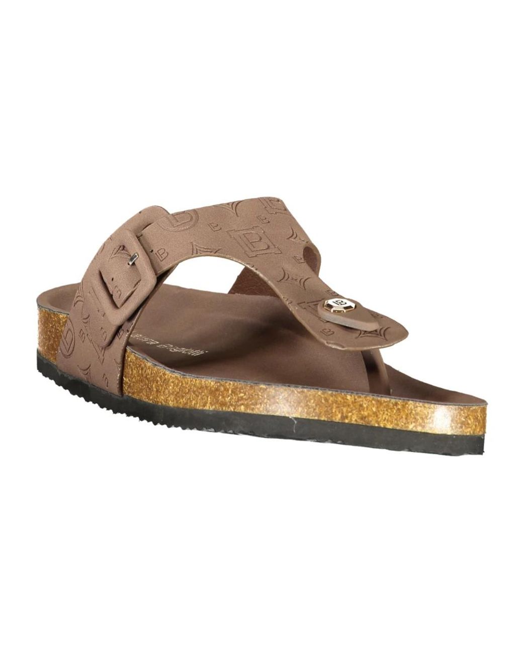 Laura Biagiotti Brown Flip Flops