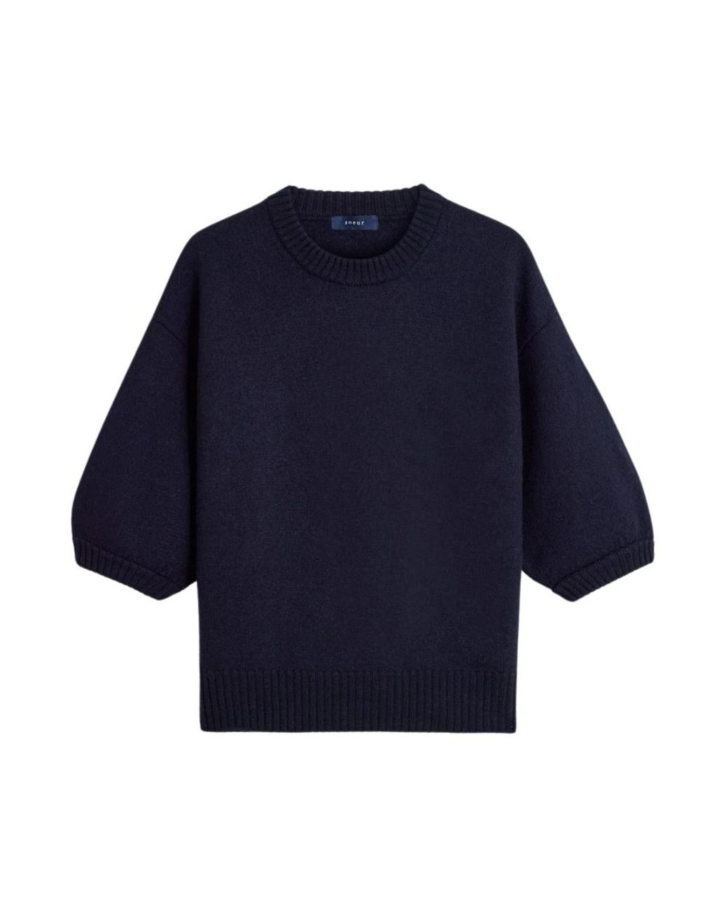 Soeur Blue Round-Neck Knitwear