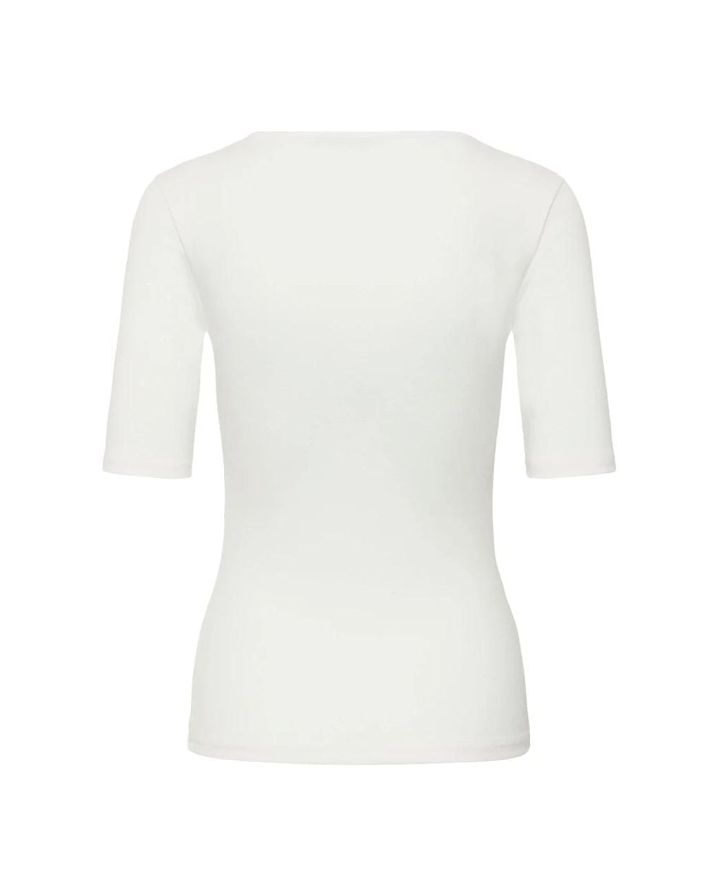 T-Shirts Kaffe de color White