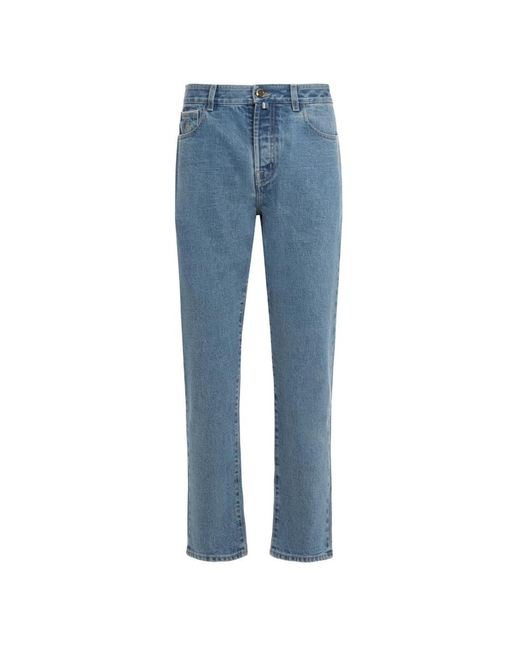 Moorer Blue Straight Jeans for men
