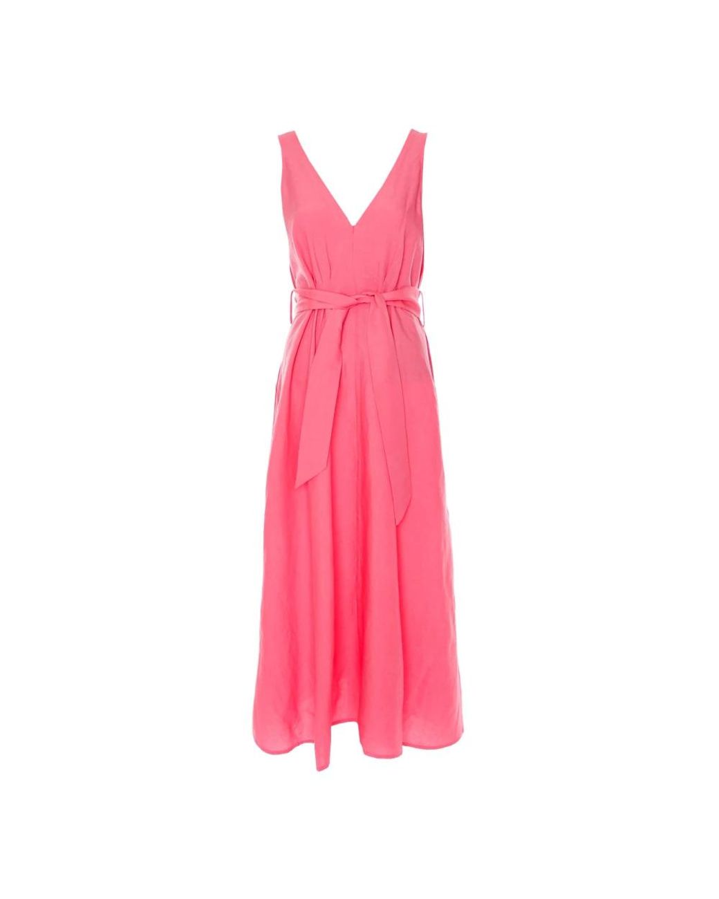 Closed Midi Dresses in het Pink