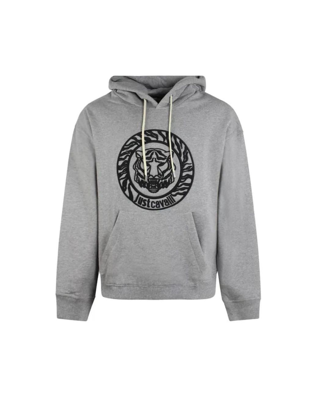 Just Cavalli Hoodies & Sweatvesten ,Grijs ,Felpa in het Gray voor heren