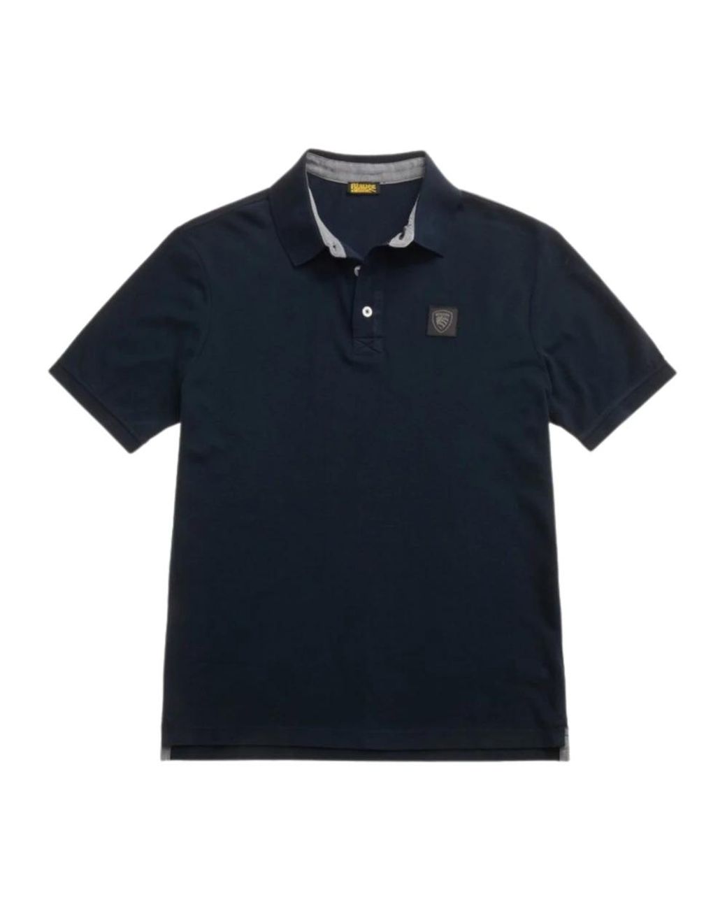 Blauer Tops ,Blauw ,Katoen Logo Shield Polo Shirt in het Blue voor heren