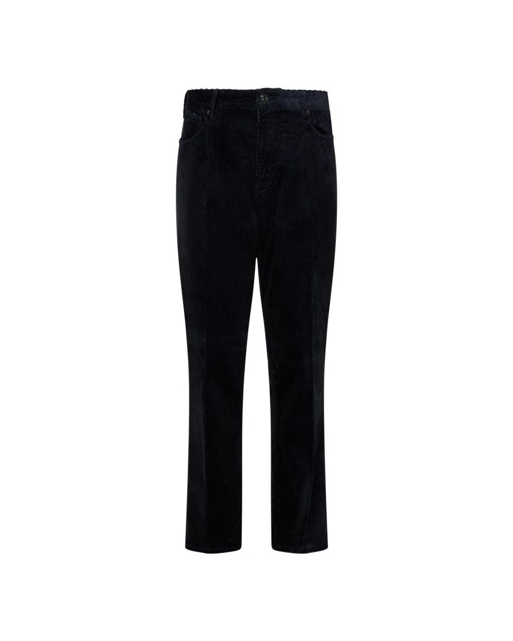 Emporio Armani Black Slim-Fit Trousers for men
