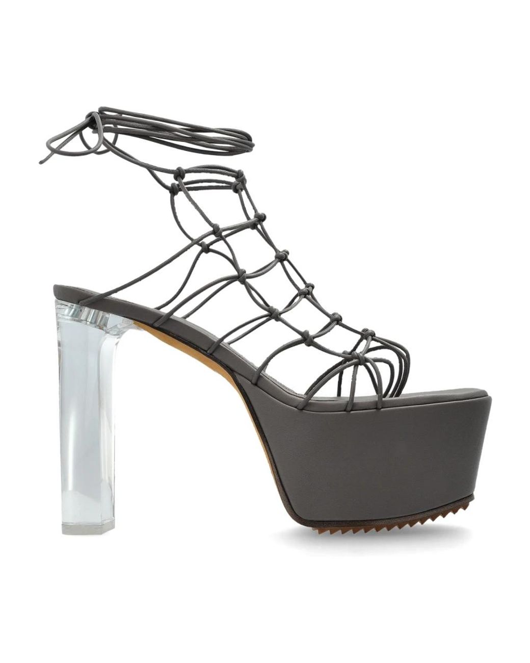 Rick Owens Black Plateauschuhe Web Platform