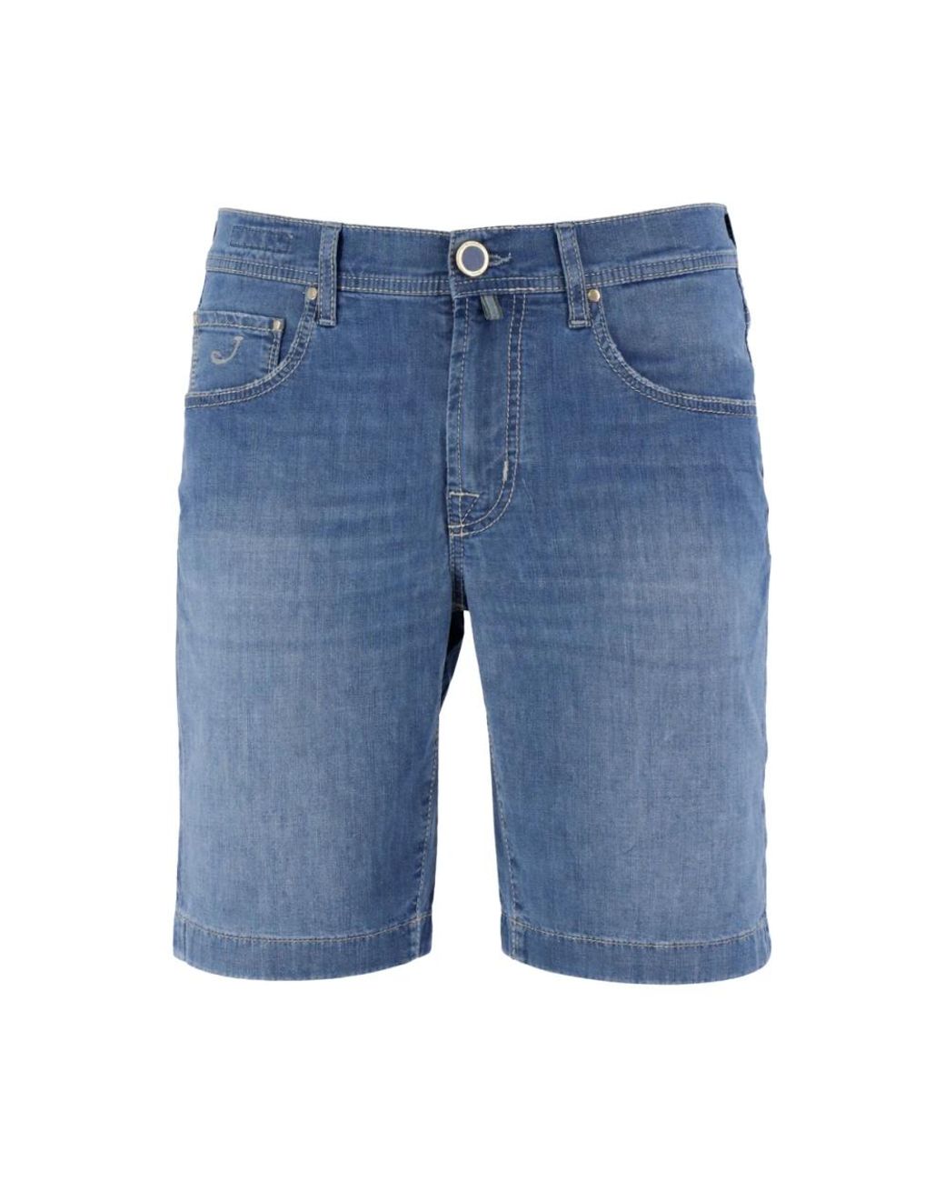 Jacob Cohen Blue Denim Shorts for men