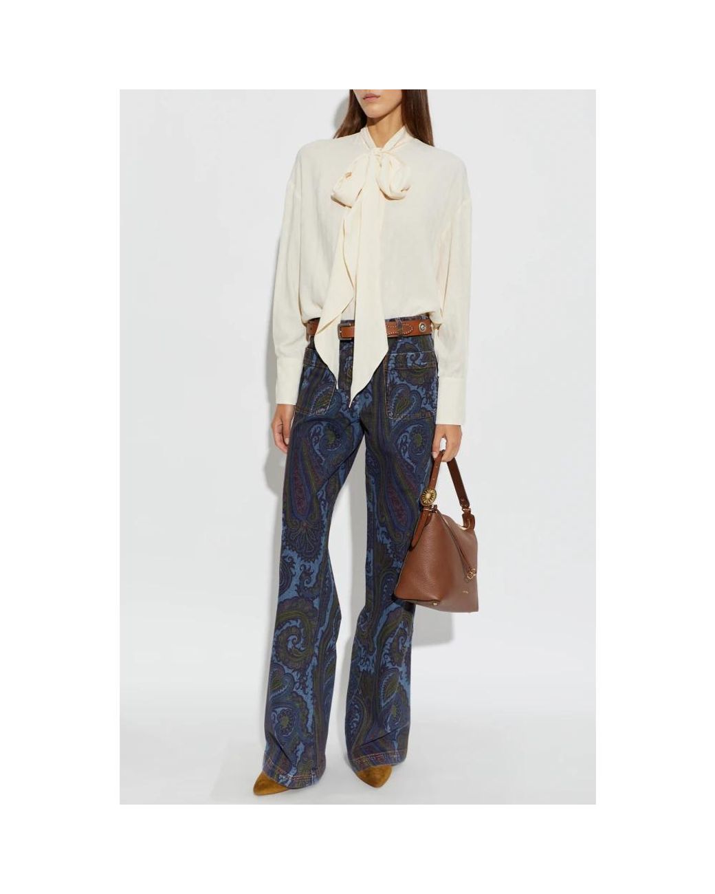 Etro Blue Wide Jeans