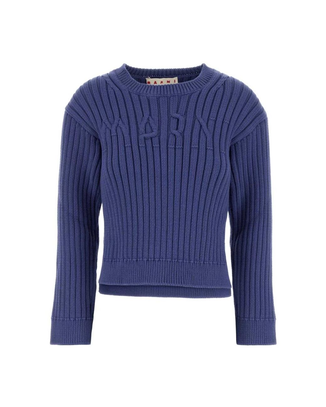 Marni Blue Round-Neck Knitwear