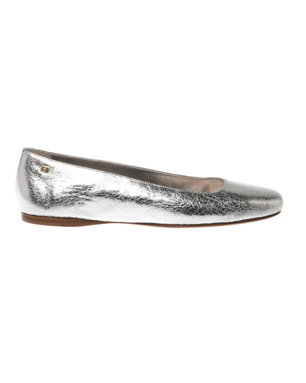 Baldinini Metallic Ballerina Shoes