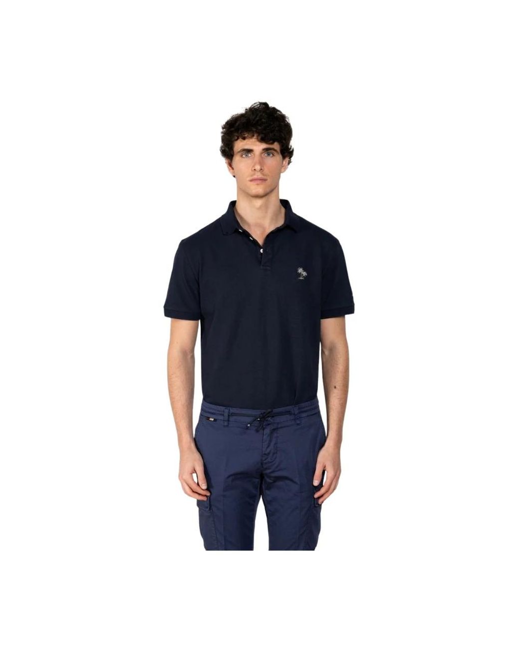 Mason's Blue Polo Shirts for men