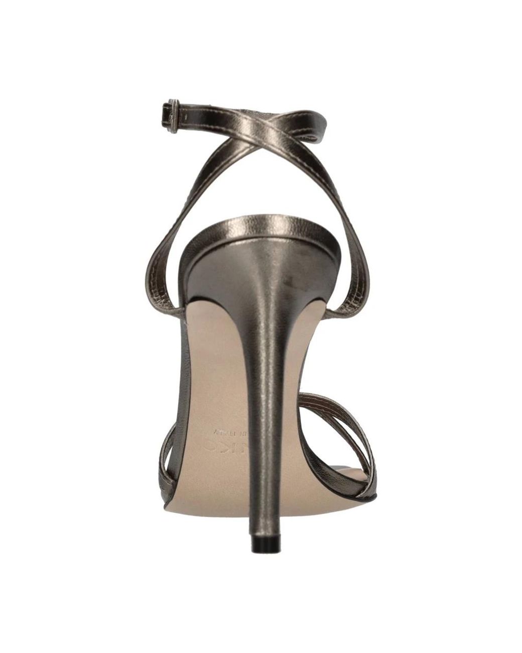 Pinko Gray High Heel Sandals