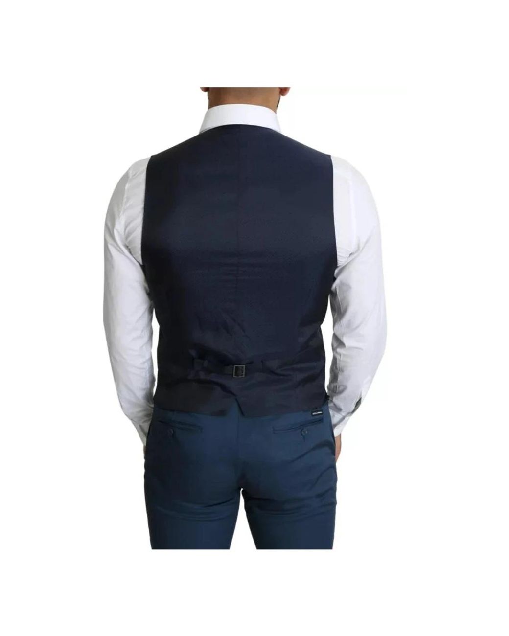 Dolce & Gabbana Blue Waistcoats for men