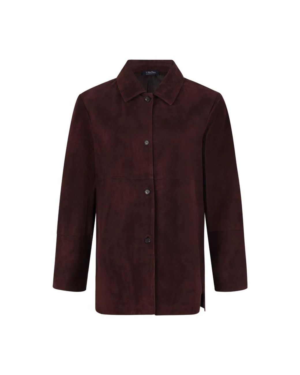 Max Mara Purple Leather Jackets