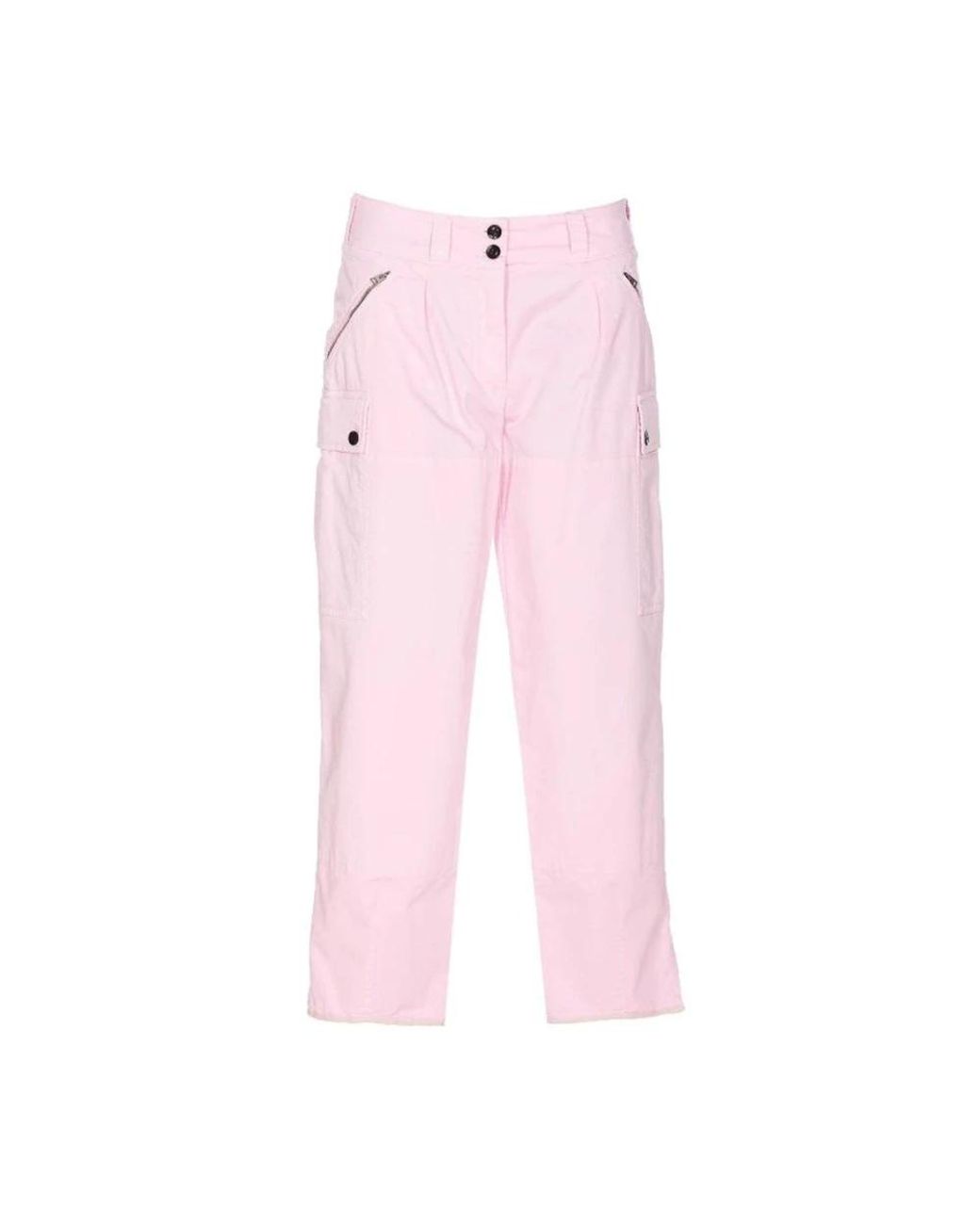 Tom Ford Pink Tailored Fit Cropped Cotton Cargo Pants