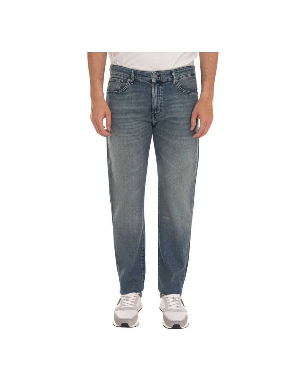 Boss Blue Loose Fit Jeans for men