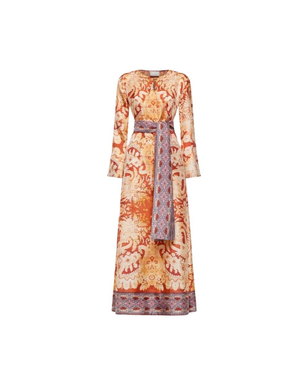 Pierre Louis Mascia Orange Maxi Dresses