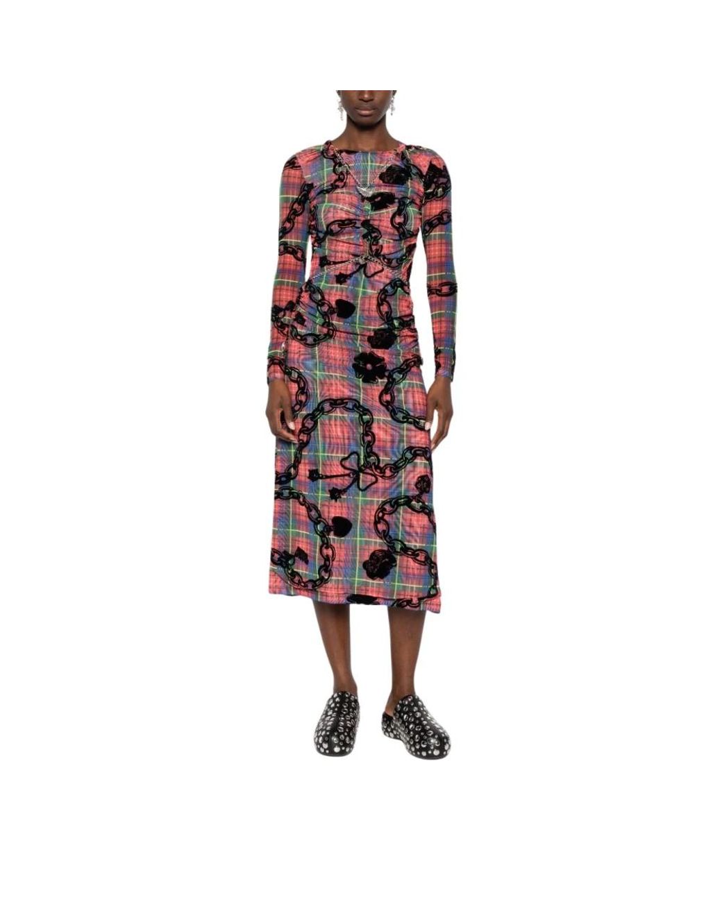 Chopova Lowena Red Midi Dresses