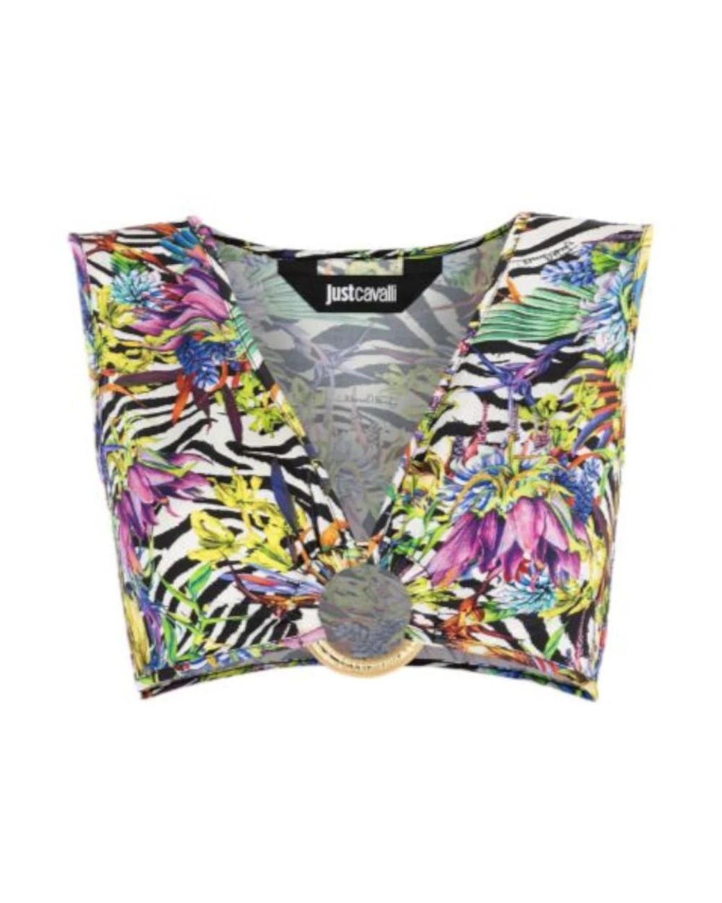 Just Cavalli Green Sleeveless Tops
