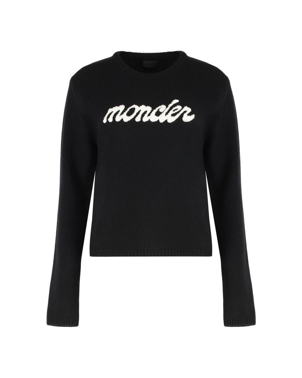 Moncler Black Round-Neck Knitwear