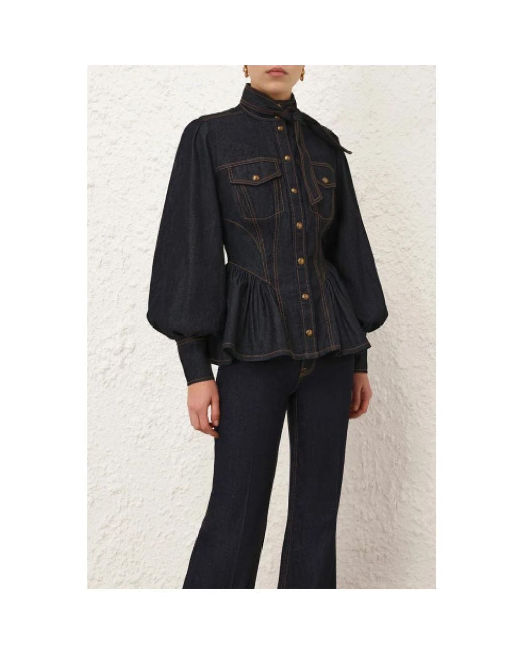 Denim Jackets Zimmermann de color Black