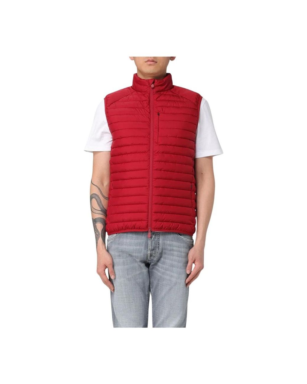 Save The Duck Red Waistcoats for men
