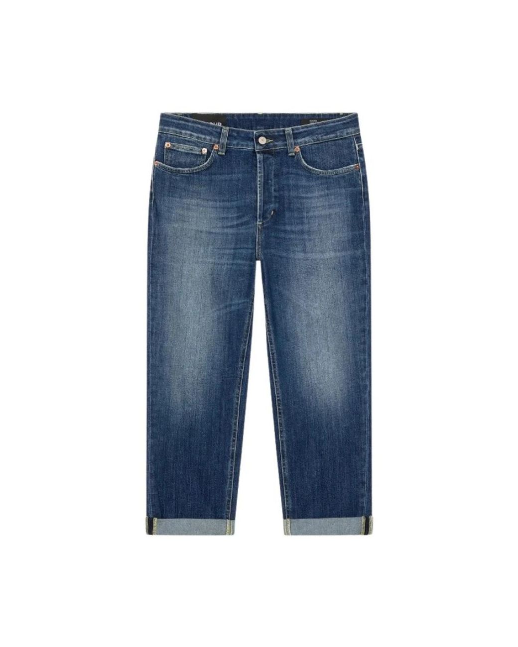Dondup Cropped Jeans in het Blue
