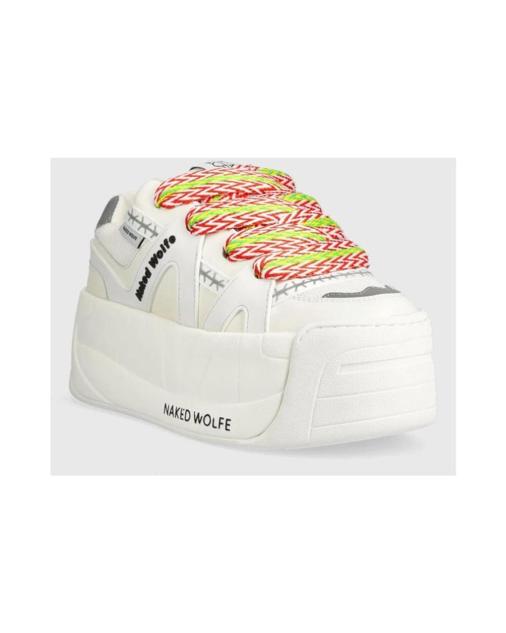 Baskets À Plateforme Naked Wolfe en coloris White