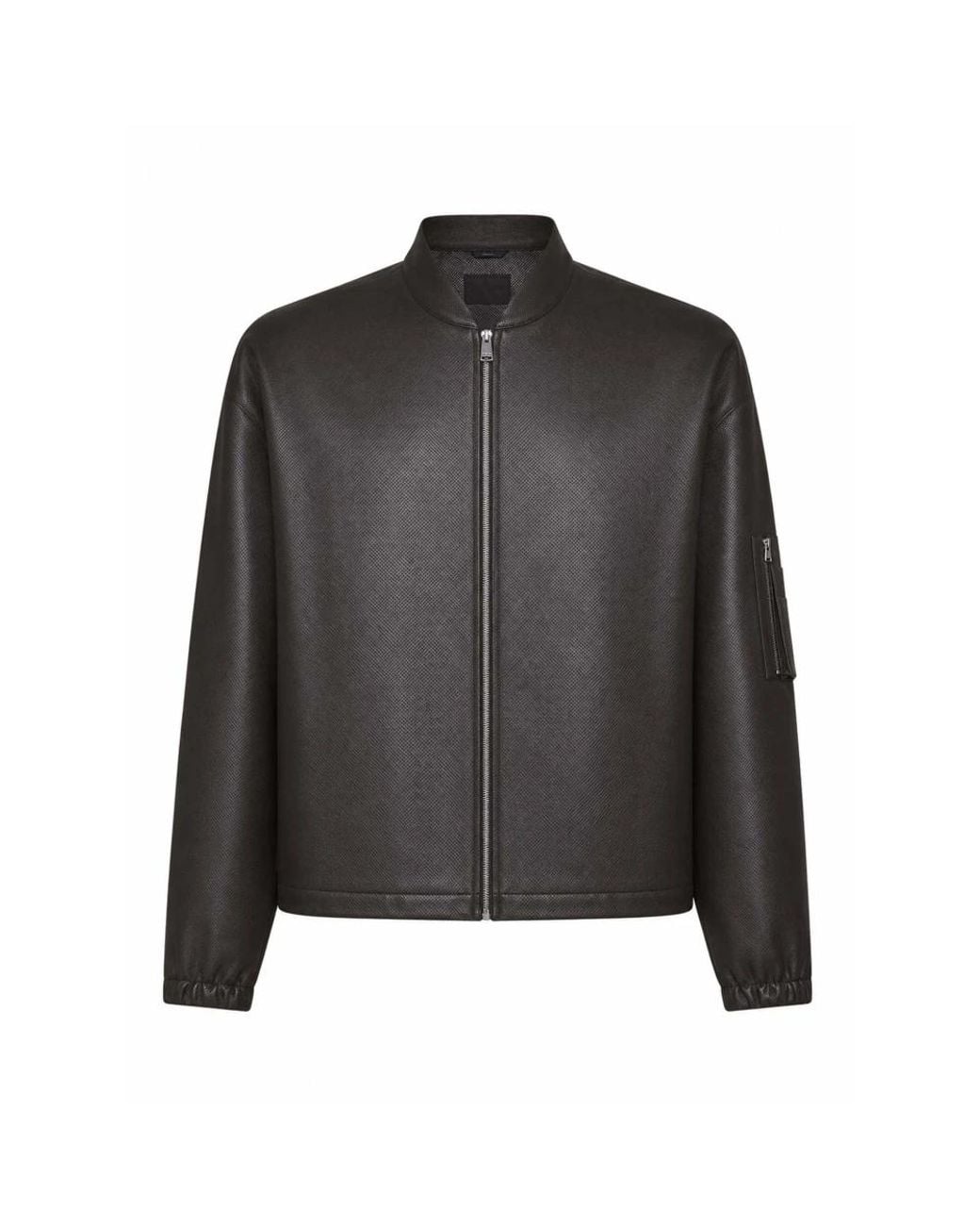 Fendi Black Nappa Leather Blouson Dark for men