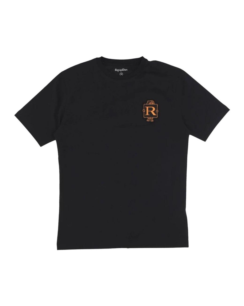 Refrigiwear Tops ,Zwart ,Katoen Zwarte Tee Stijlvol T-Shirt in het Black voor heren