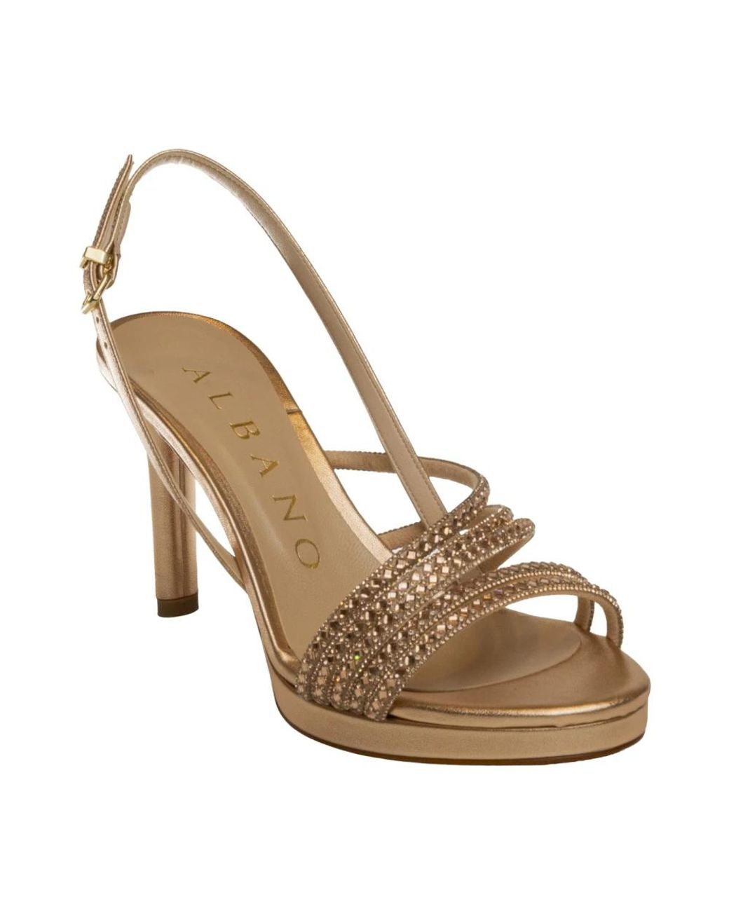 Albano Metallic High Heel Sandals