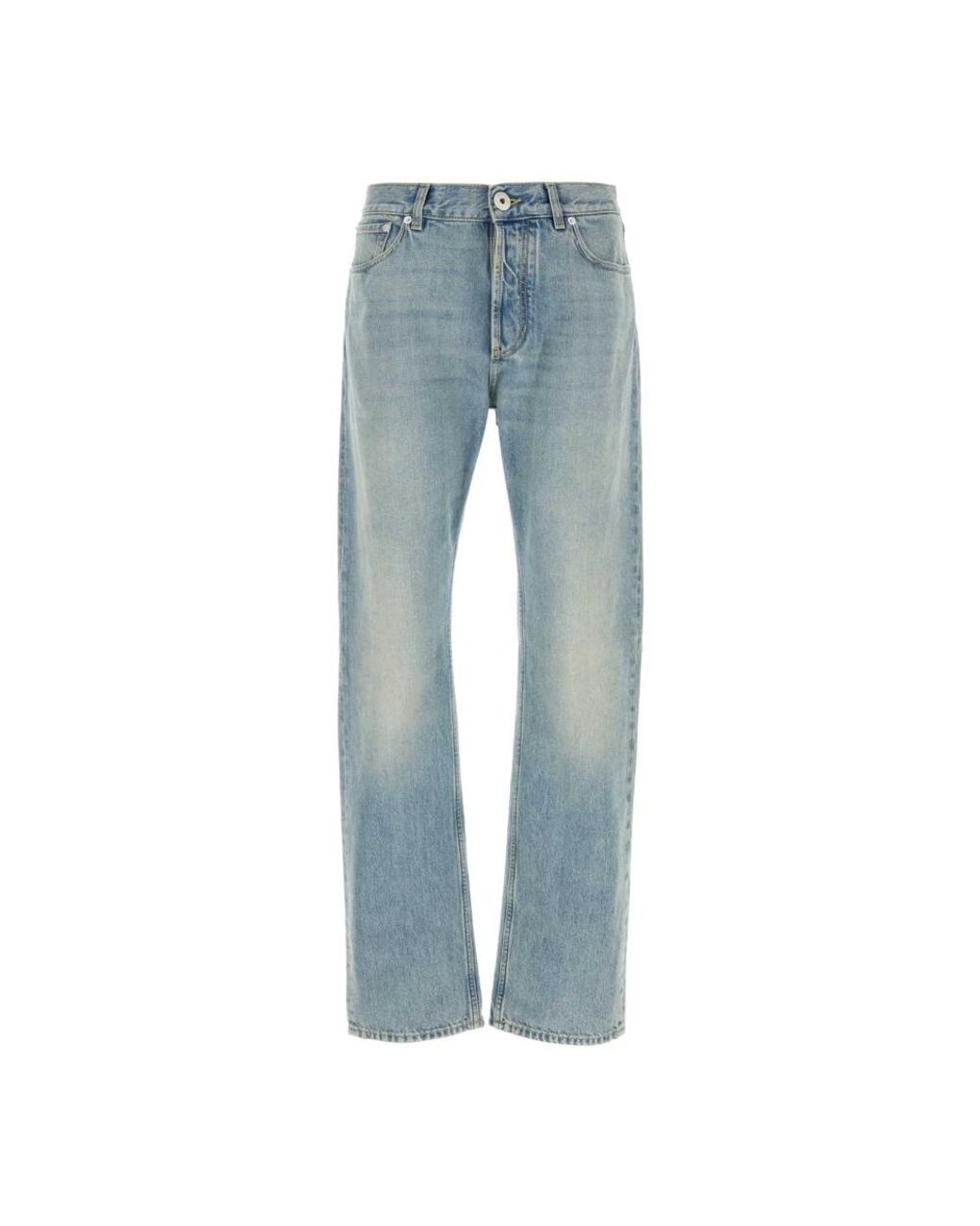 McQueen Jeans ,Blauw ,Katoen Straight Leg Jeans in het Blue voor heren