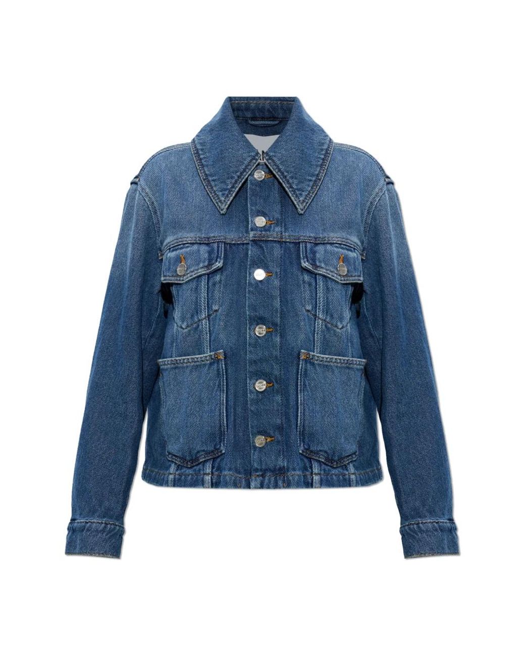 Ganni Blue Denim Jackets