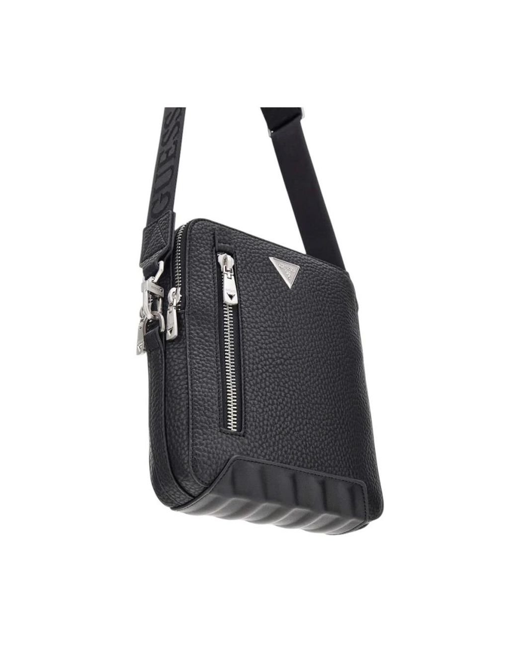 Guess Black Messenger Bags for men