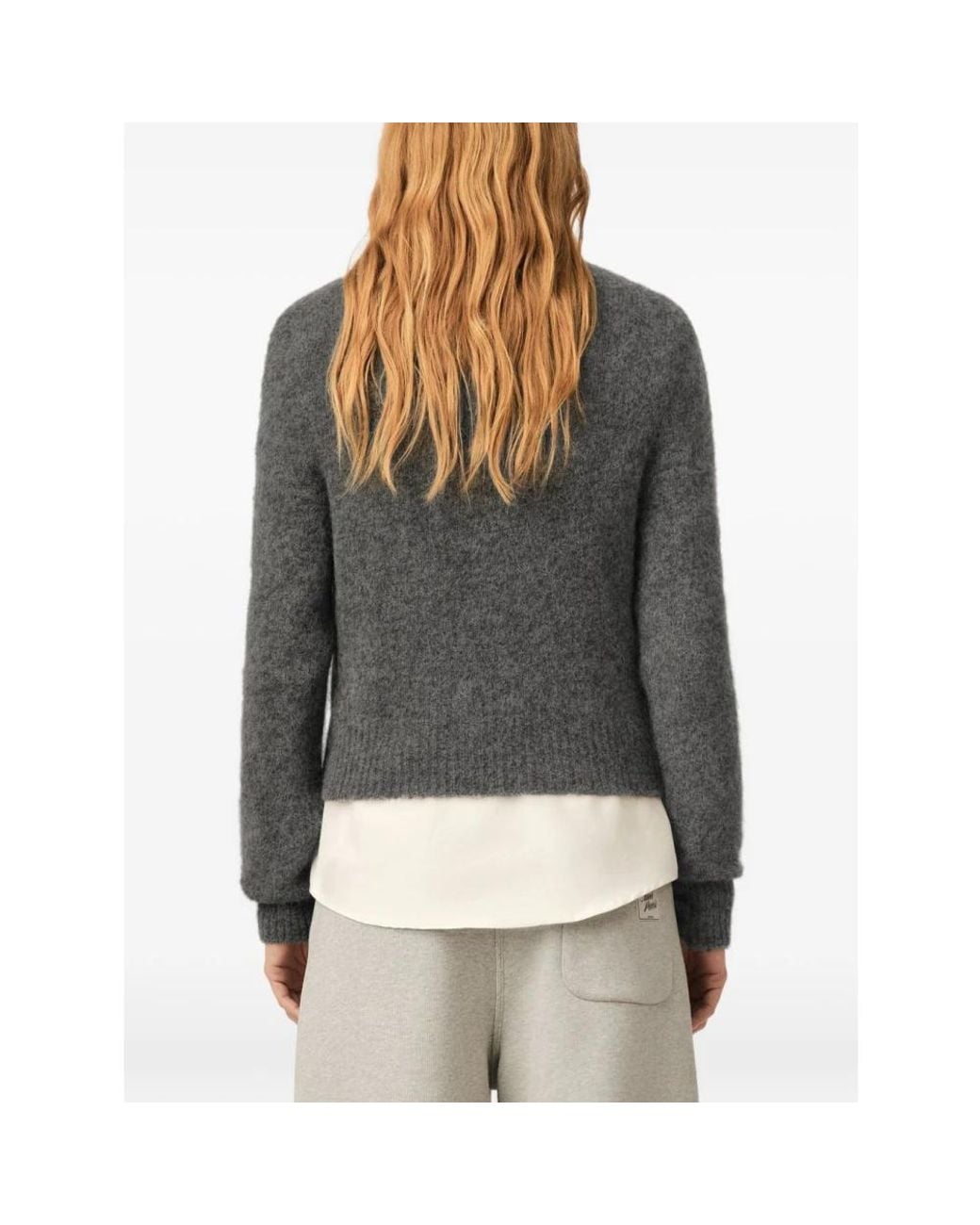 Cardigans AMI de color Gray