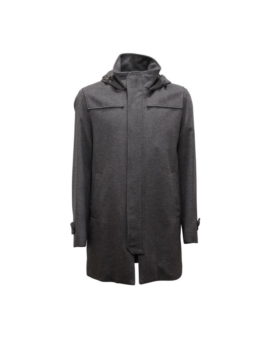 Single-Breasted Coats Herno pour homme en coloris Gray