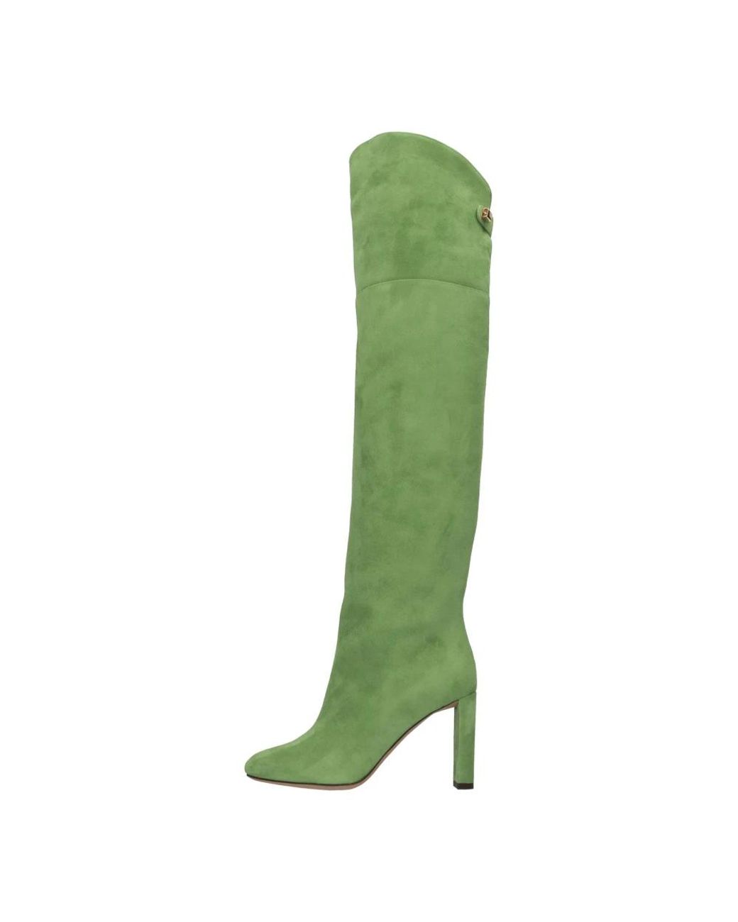 Maison Skorpios Green Over-The-Knee Boots
