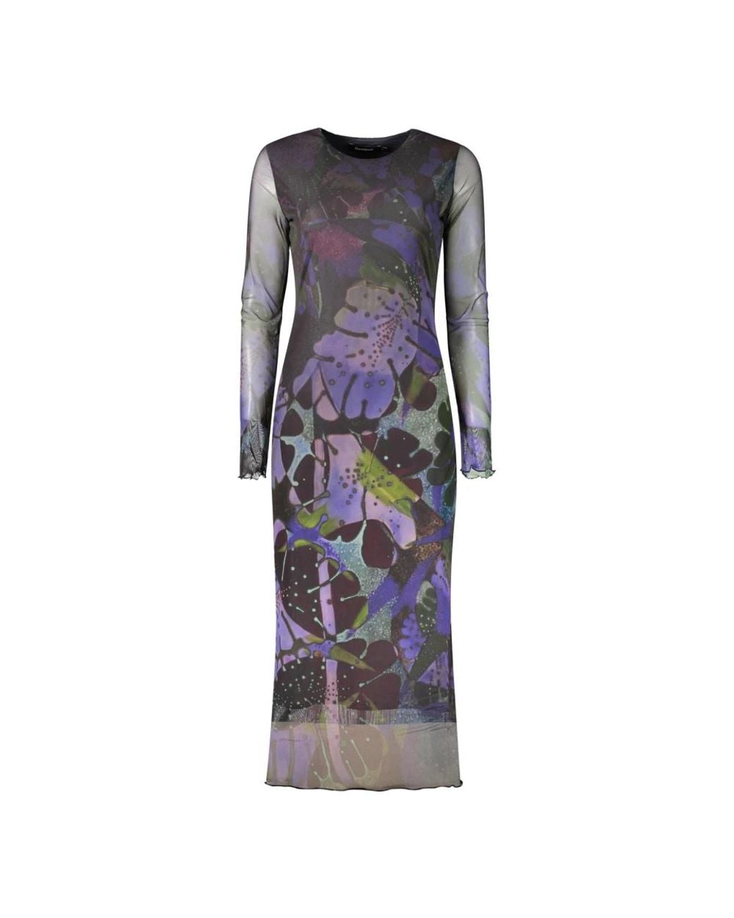 Desigual Purple Midi Dresses