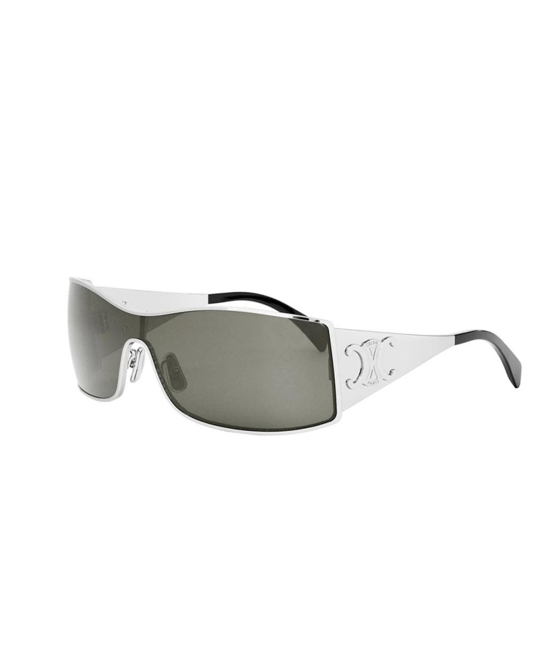Gafas De Sol Cl40283 U 16 A Triomphe Maxi Metal Plata/Gris Mujer Céline de color Gray