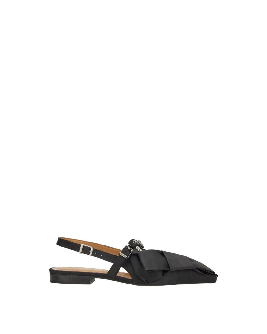 Ganni Black Ballerinas