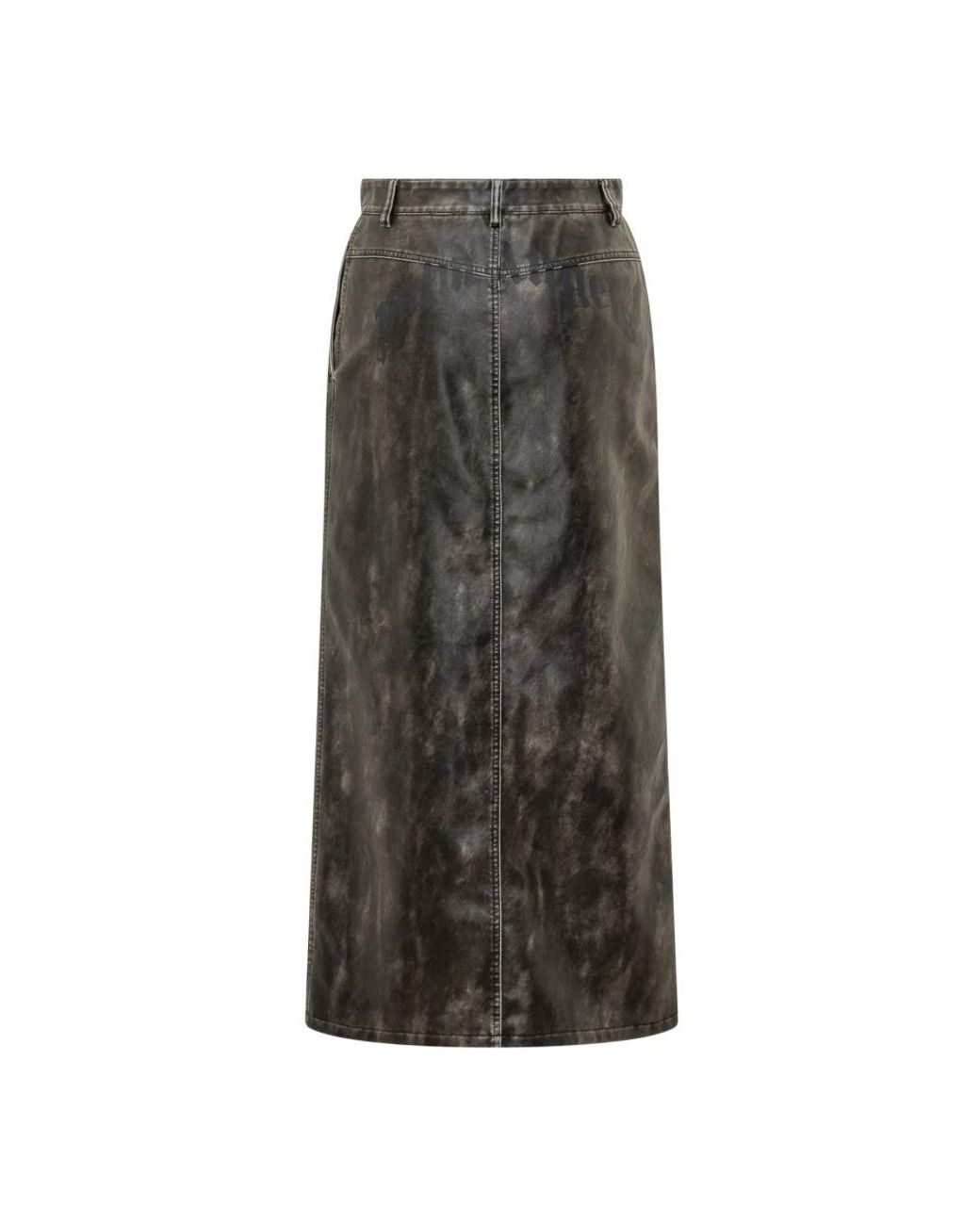 Palm Angels Gray Midi Skirts