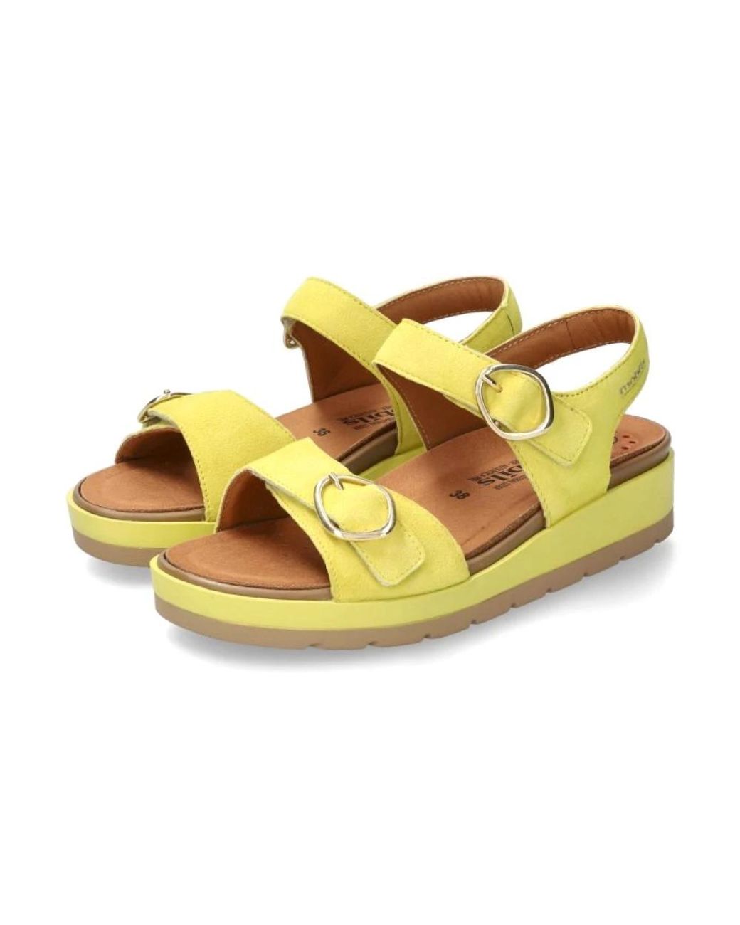 Flat Sandals Mephisto en coloris Yellow