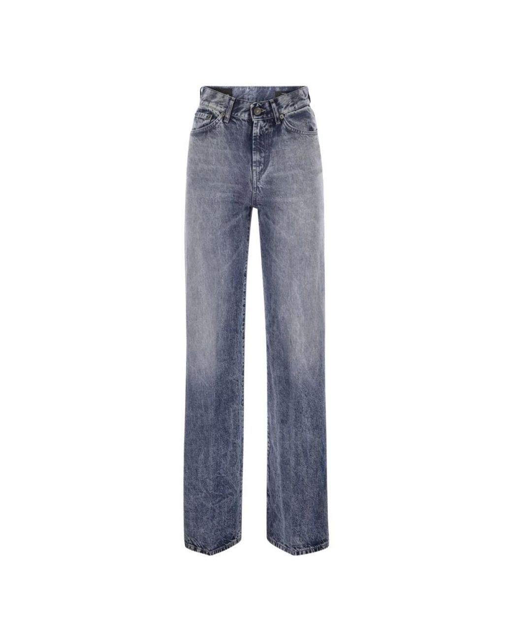Dondup Blue Straight Jeans for men