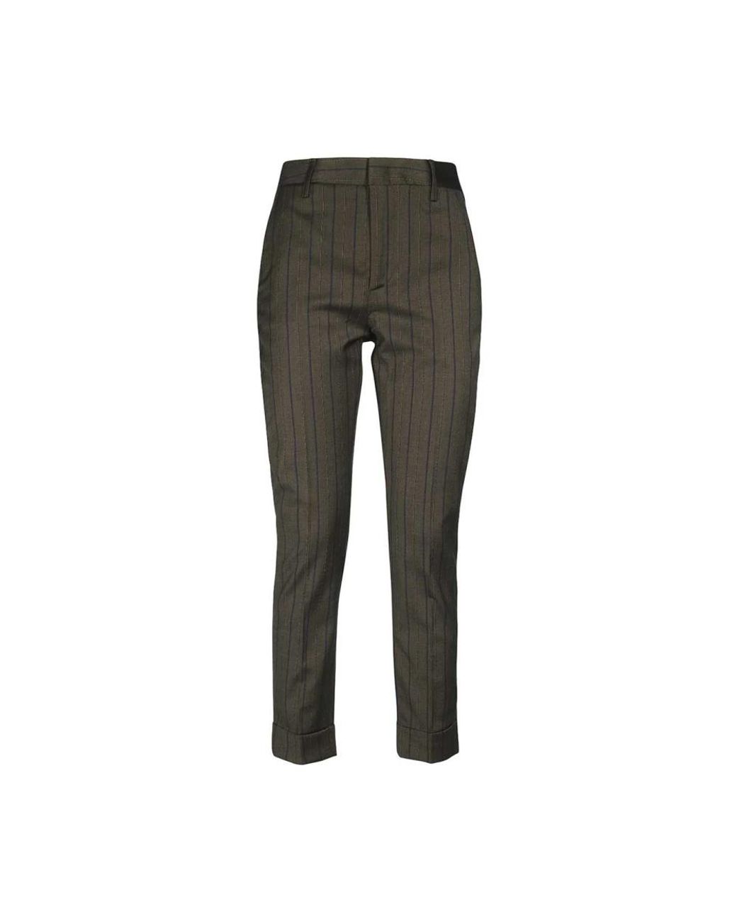 Dondup Gray Slim-Fit Trousers
