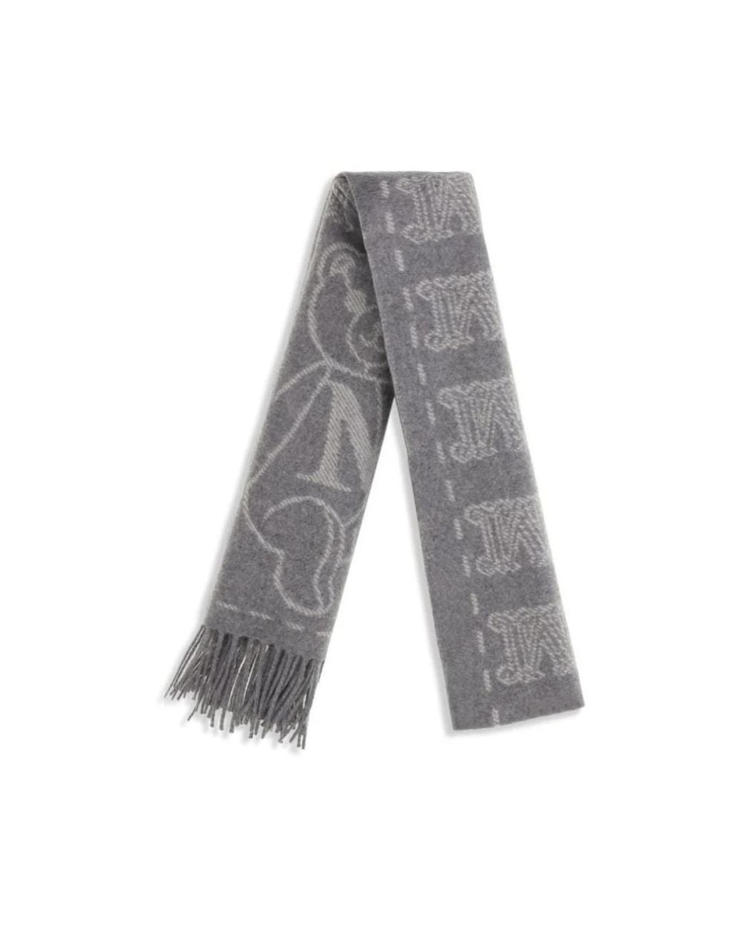 Max Mara Gray Winter Scarves