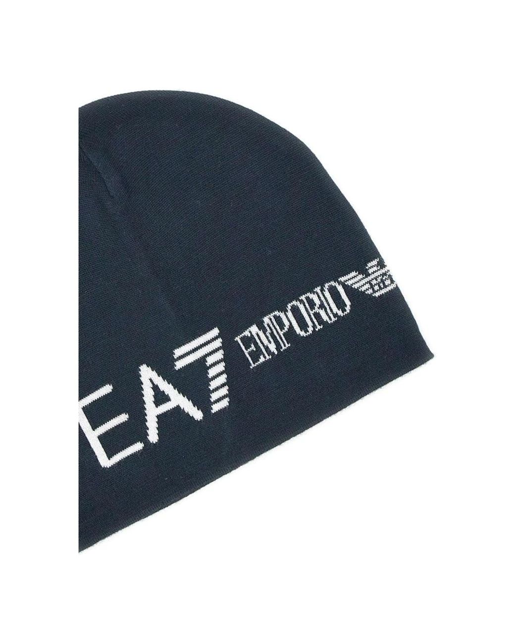 Beanies EA7 pour homme en coloris Blue