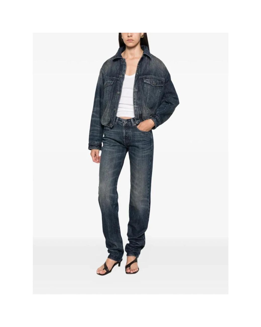DIESEL Blue Straight Fit Jeans