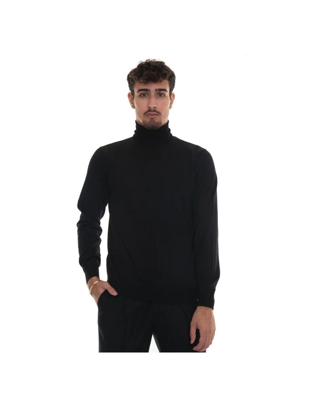 hindustrie Black Turtlenecks for men
